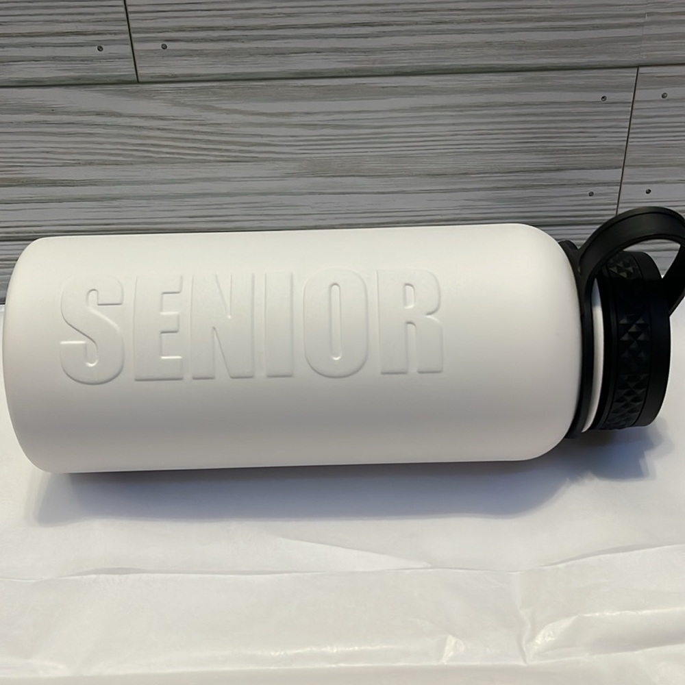 Stainless Steel White Water Bottle